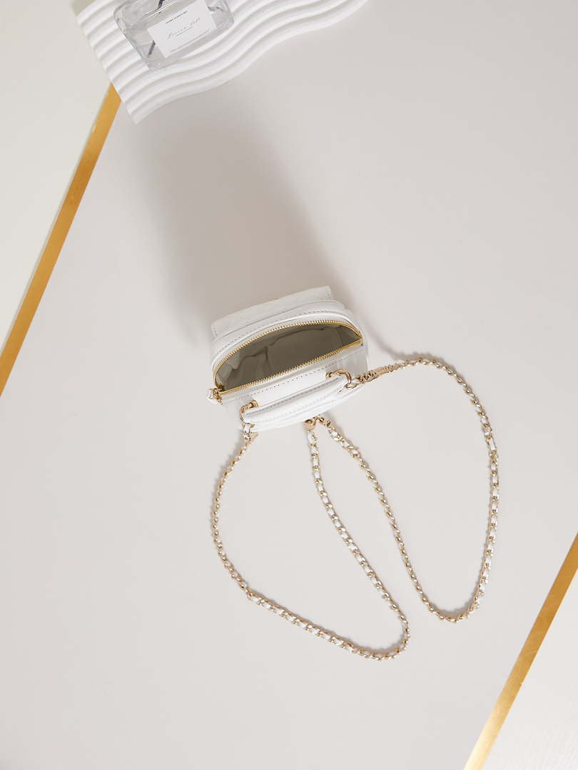 Chanel Ap3753 CLASSIC MINI Backpack Lambskin White