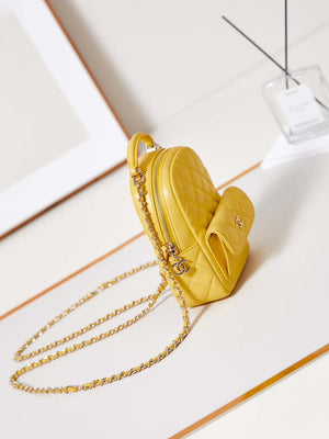Chanel Ap3753 CLASSIC MINI Backpack Lambskin Yellow - Default Title - View 3