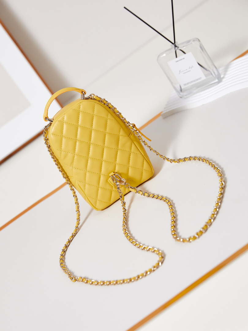 Chanel Ap3753 CLASSIC MINI Backpack Lambskin Yellow - Default Title - View 5