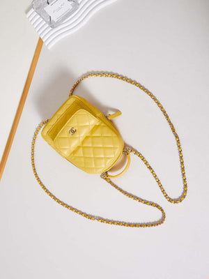 Chanel Ap3753 CLASSIC MINI Backpack Lambskin Yellow - Default Title - View 6