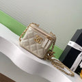 Chanel AP3941 25B  Small Vanity with Chain  Calfskin Gold-Tone Meta Gold