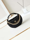 Chanel AP3943 Pouch Grained Shiny Calfskin & Gold-Tone Metal Black