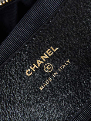 Chanel AP3943 Pouch Grained Shiny Calfskin & Gold-Tone Metal Black - Default Title - View 9