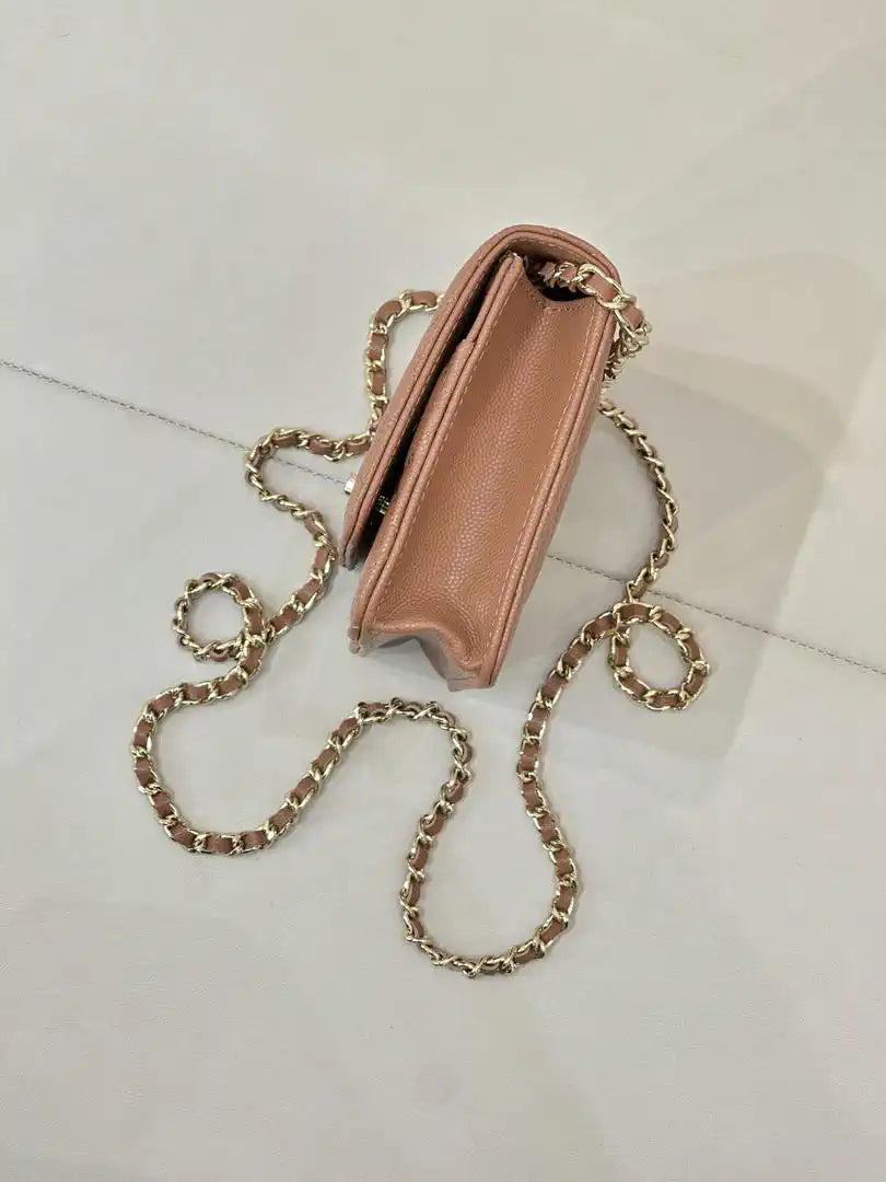 Chanel AP4241 Classic Wallet On Chain Calfskin Caramel