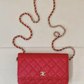 Chanel AP4241 Classic Wallet On Chain Calfskin Red