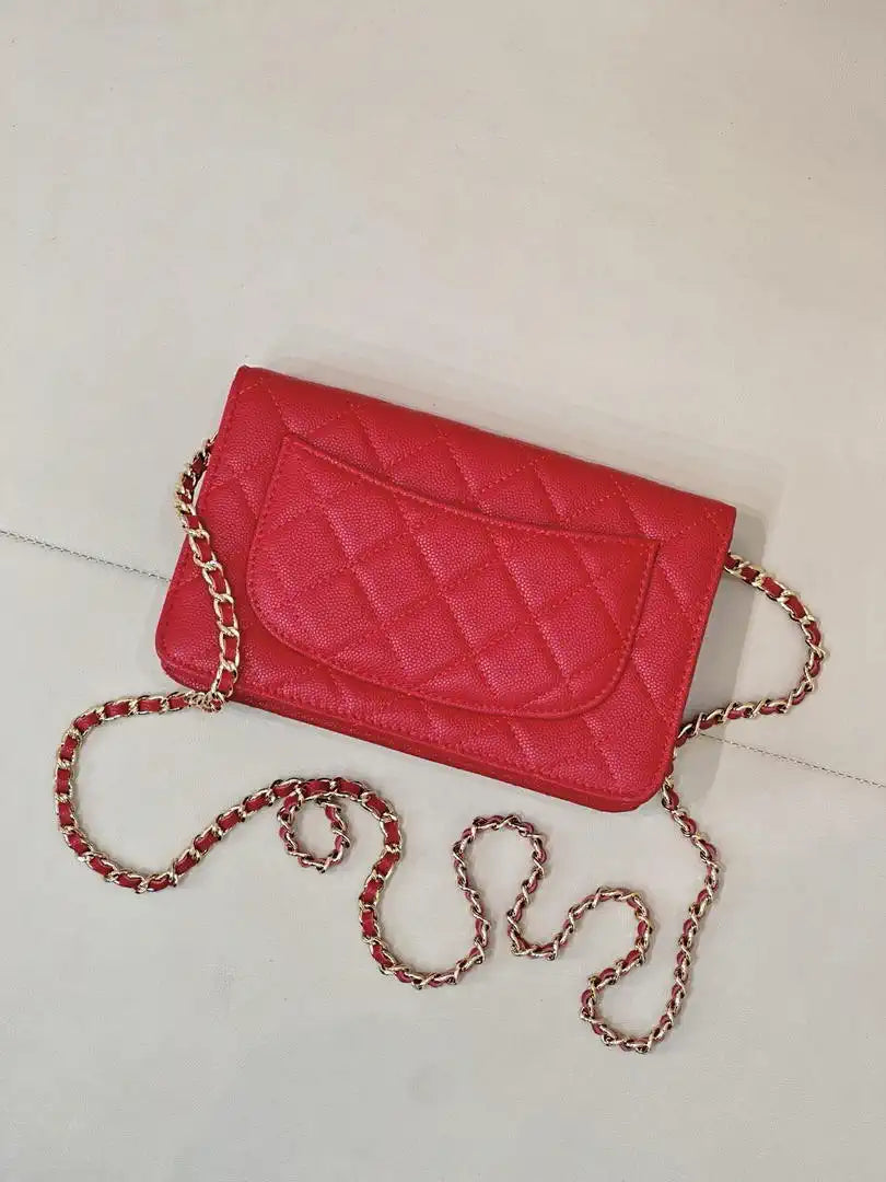 Chanel AP4241 Classic Wallet On Chain Calfskin Red