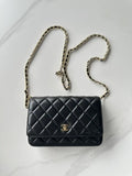 Chanel AP4241 Classic Wallet On Chain Lambskin Black