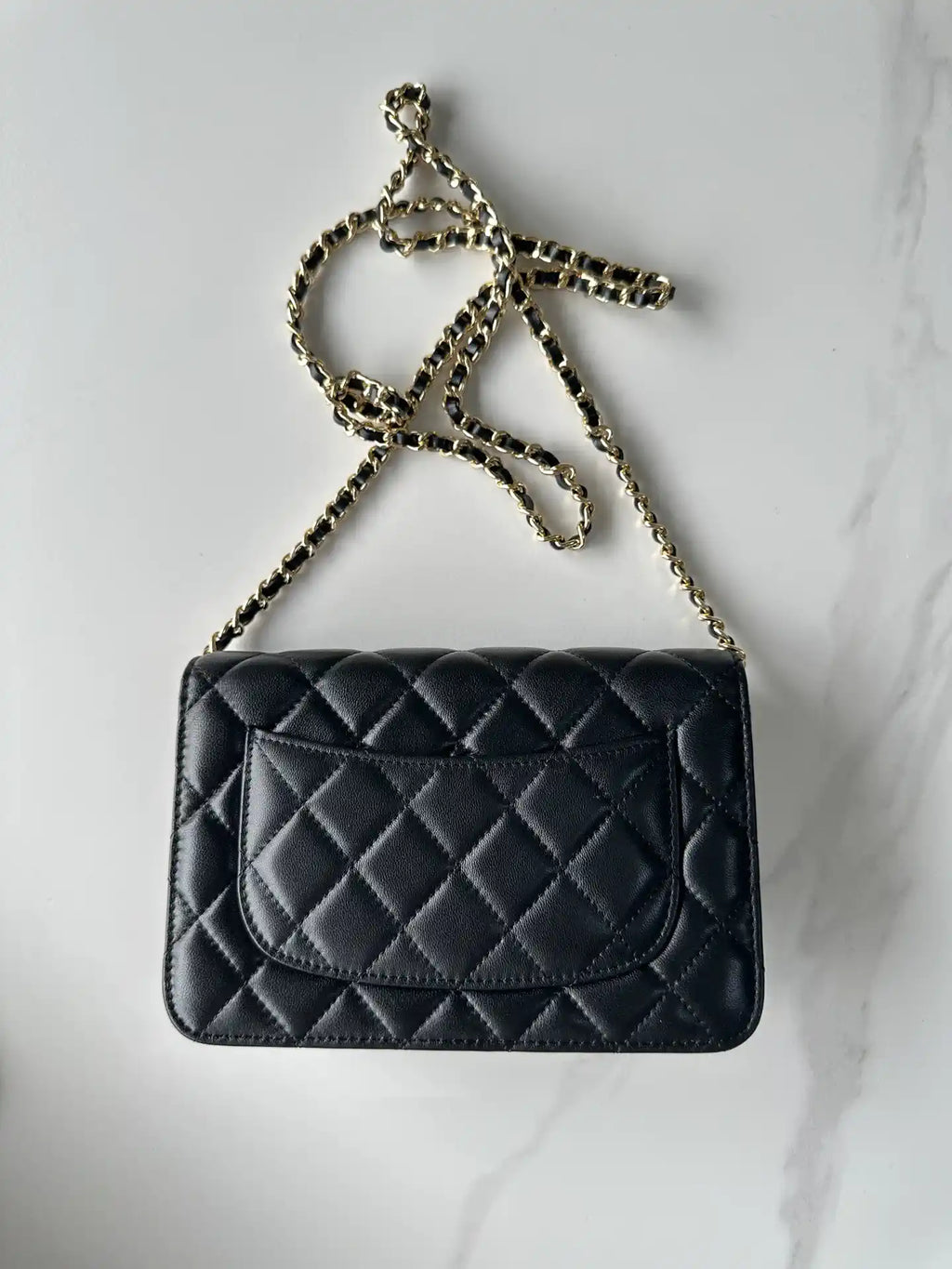 Chanel AP4241 Classic Wallet On Chain Lambskin Black