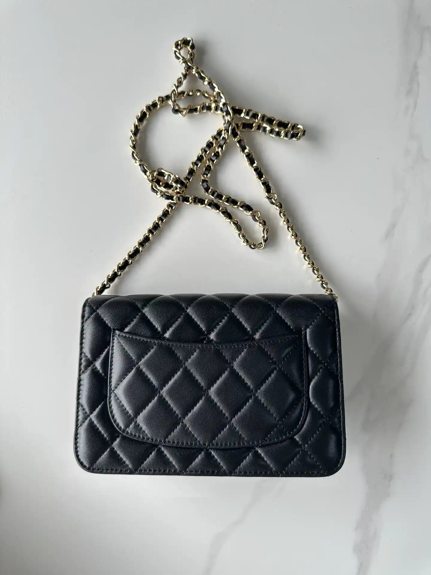 Chanel AP4241 Classic Wallet On Chain Lambskin Black