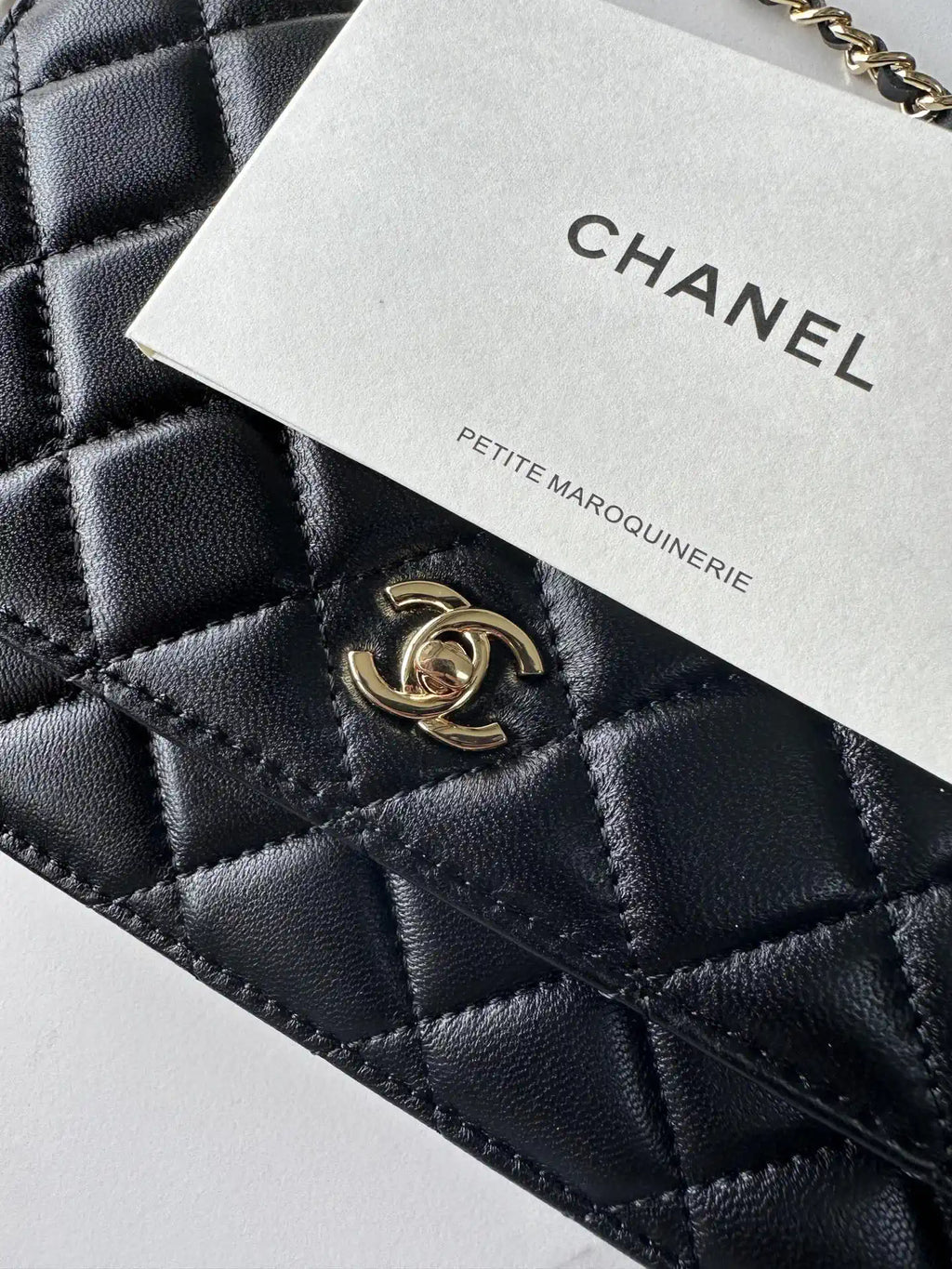 Chanel AP4241 Classic Wallet On Chain Lambskin Black