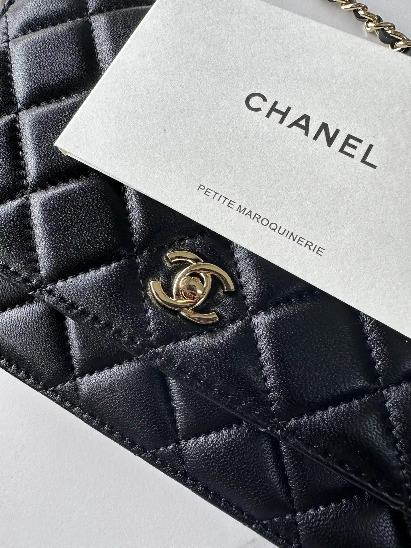 Chanel AP4241 Classic Wallet On Chain Lambskin Black