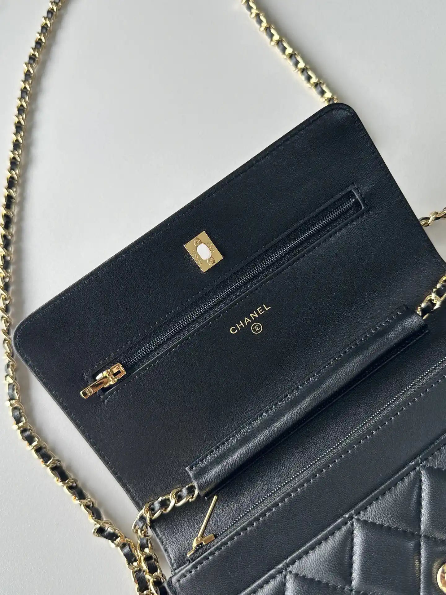 Chanel AP4241 Classic Wallet On Chain Lambskin Black