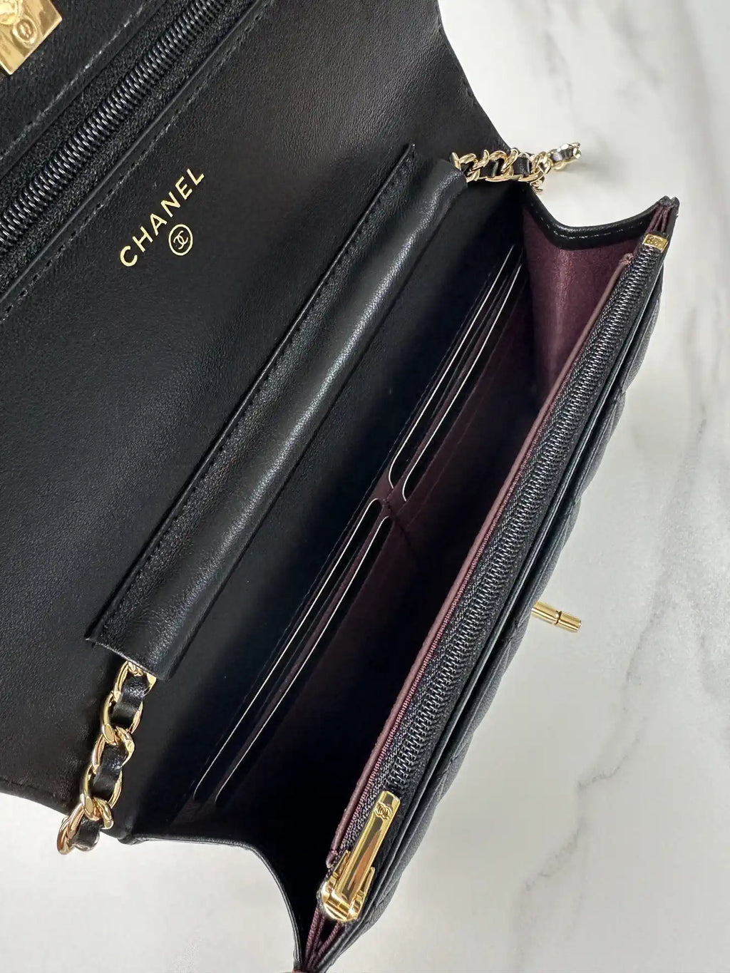 Chanel AP4241 Classic Wallet On Chain Lambskin Black