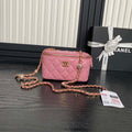 Chanel AP4285 Clutch Pearl with Chain Vanity Box bag Pink - Default Title - View 1