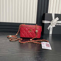 Chanel AP4285 Clutch Pearl with Chain Vanity Box bag Red - Default Title - View 1