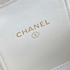 Chanel AP4302 Mini Clutch Embossed Rhinestone with Chain Vanity Box bag White - Default Title - View 9