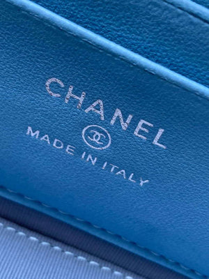 Chanel AP4404 25C Vanity with Chain Denim & Gold-Tone Metal Blue - Default Title - View 9