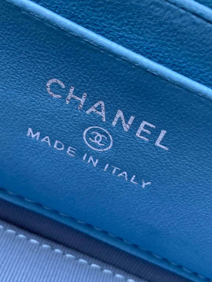 Chanel AP4404 25C Vanity with Chain Denim & Gold-Tone Metal Blue - Default Title - View 9
