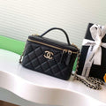 Chanel AP4404 25C Vanity with Chain Lambskin & Gold-Tone Metal Black - Default Title - View 1