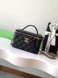 Chanel AP4404 25C Vanity with Chain Lambskin & Gold-Tone Metal Black