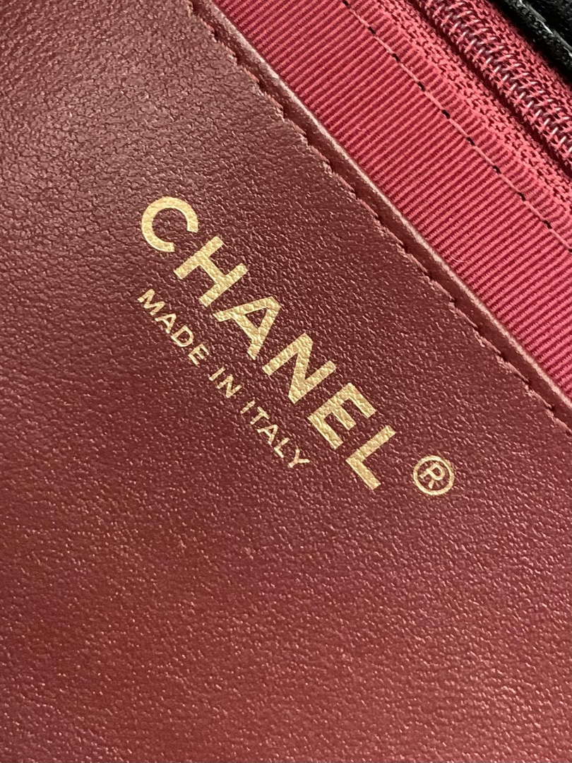 Chanel AP4404  25C Vanity with Chain Lambskin & Gold-Tone Metal Wine Red - Default Title - View 9