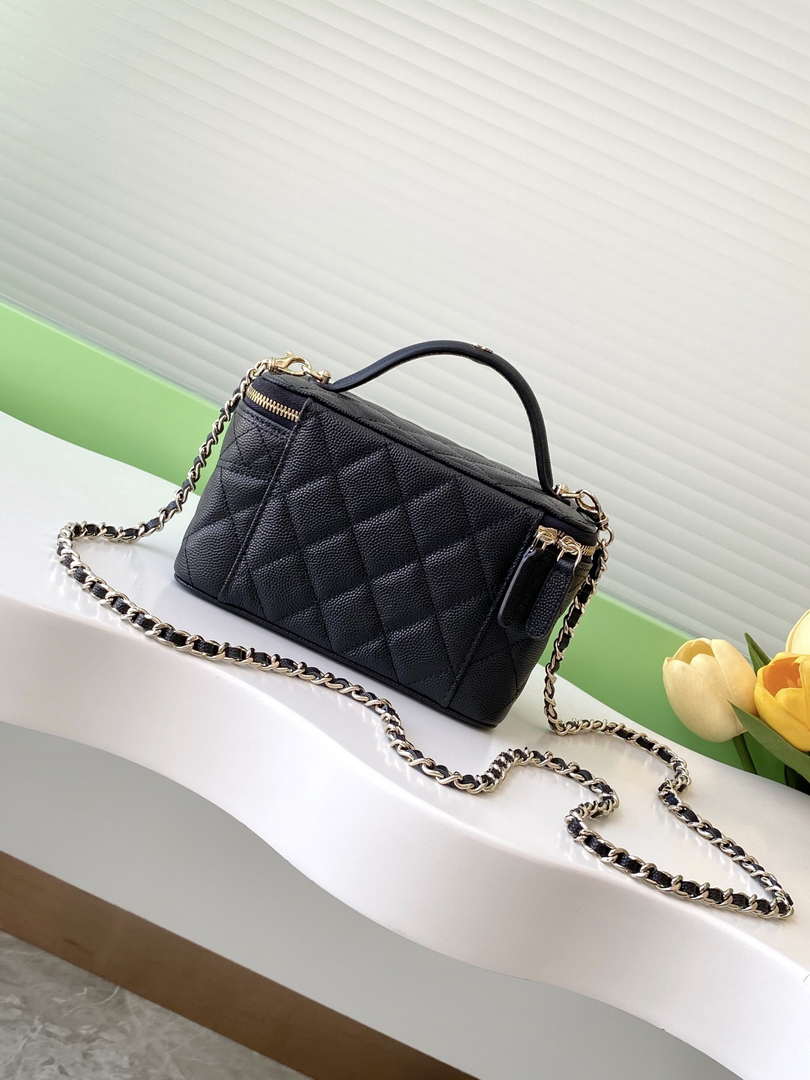 Chanel AP4404 Long Vanity with Chain Grained Calfskin & Gold-Tone Metal