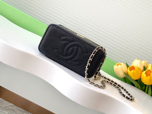 Chanel AP4404 Long Vanity with Chain Grained Calfskin & Gold-Tone Metal - Default Title - View 4