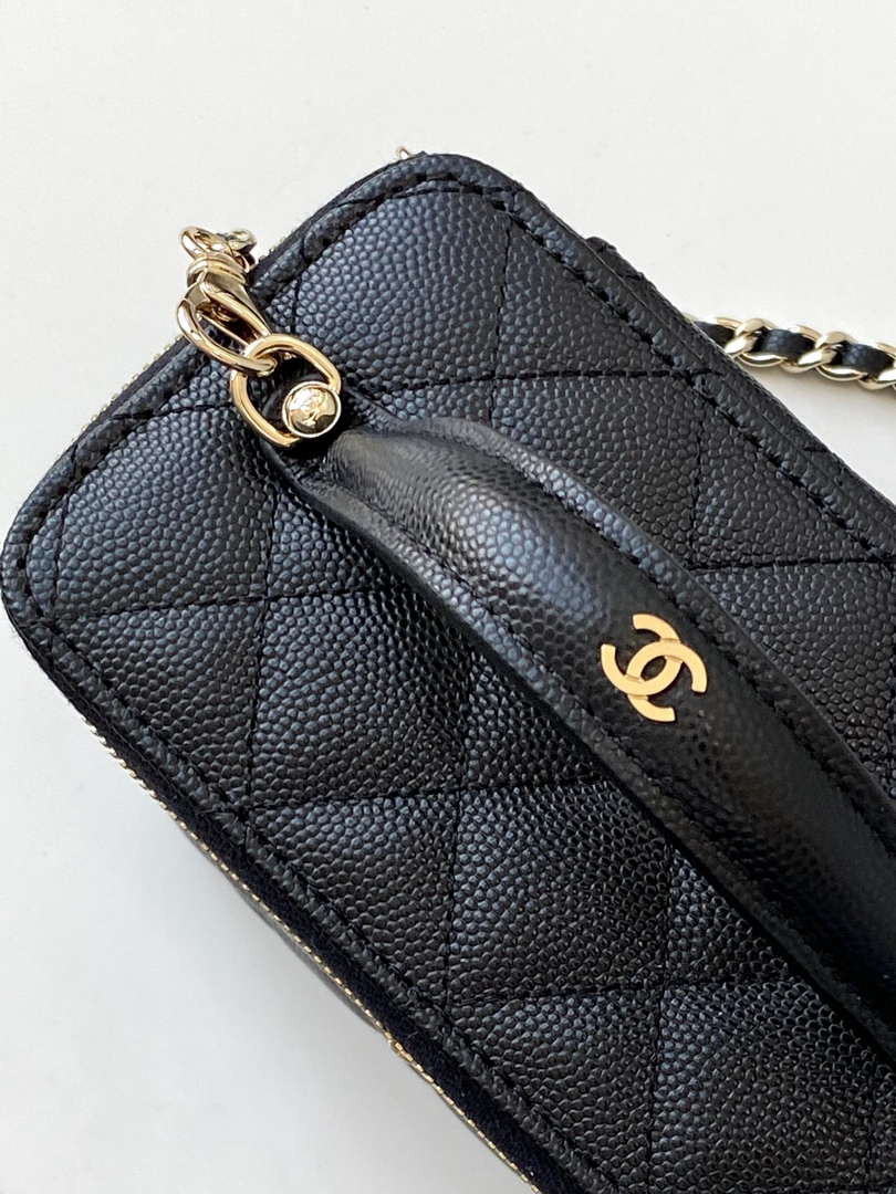 Chanel AP4404 Long Vanity with Chain Grained Calfskin & Gold-Tone Metal