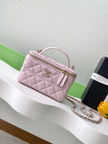 Chanel AP4404 Long Vanity with Chain Grained Calfskin & Gold-Tone Metal Light Pink