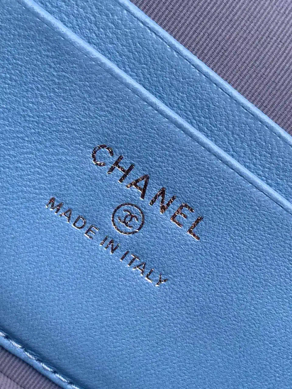 Chanel AP4407 Vanity with Chain Denim Blue Bag