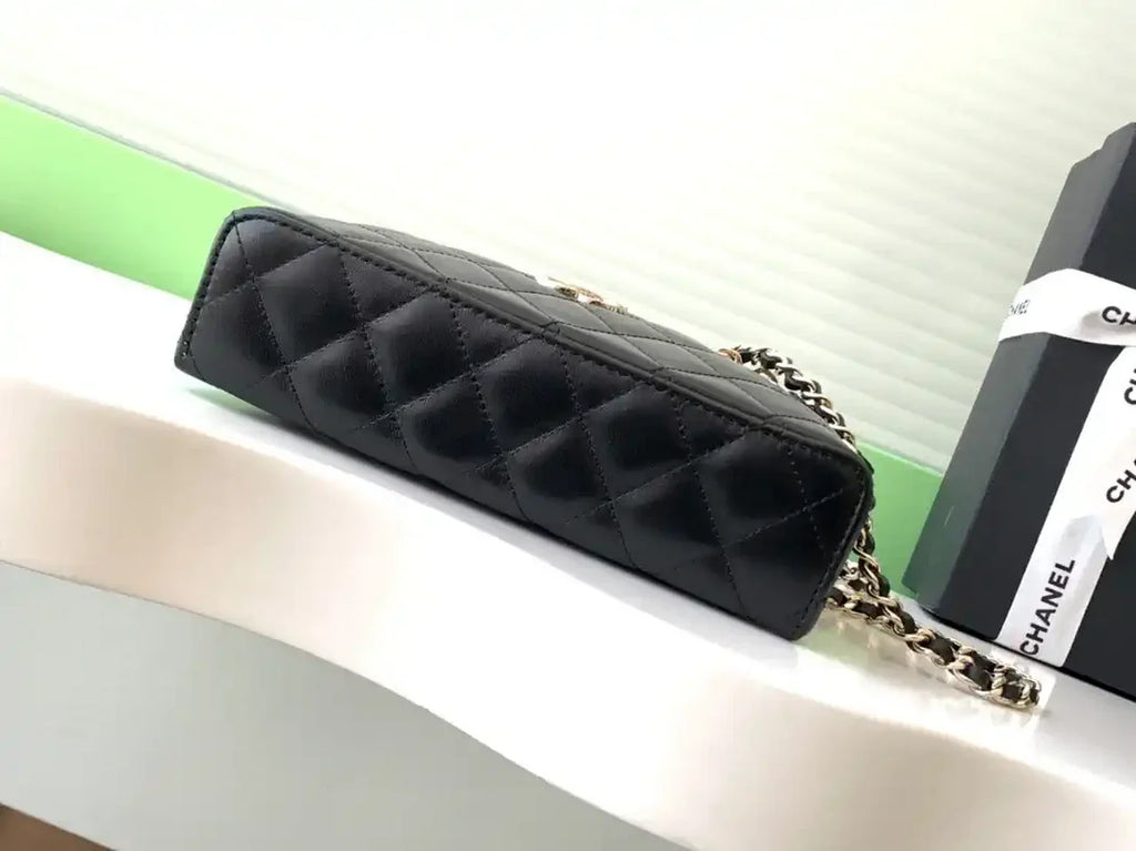 Chanel AP4407 Vanity with Chain Lambskin Black