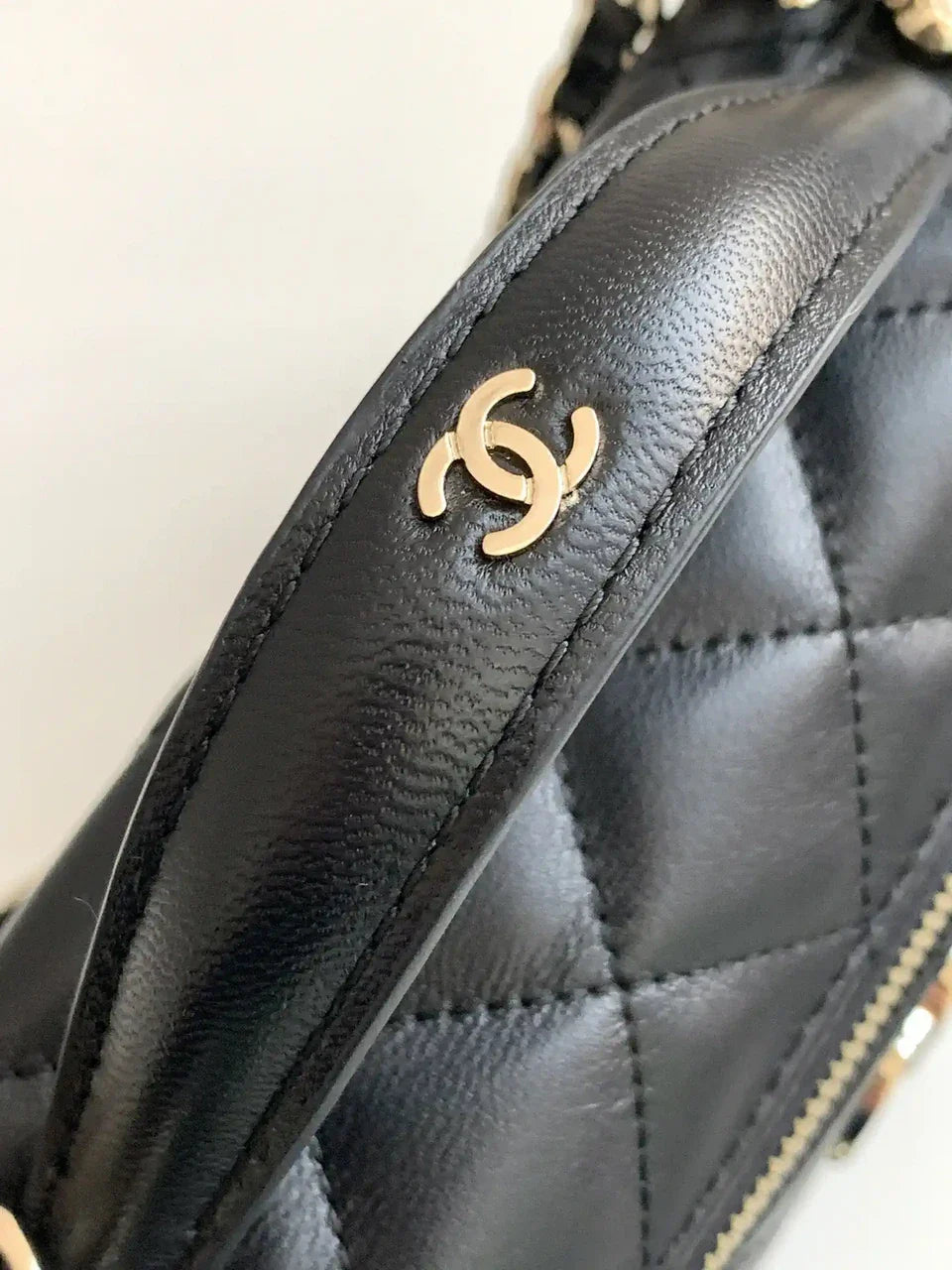Chanel AP4407 Vanity with Chain Lambskin Black