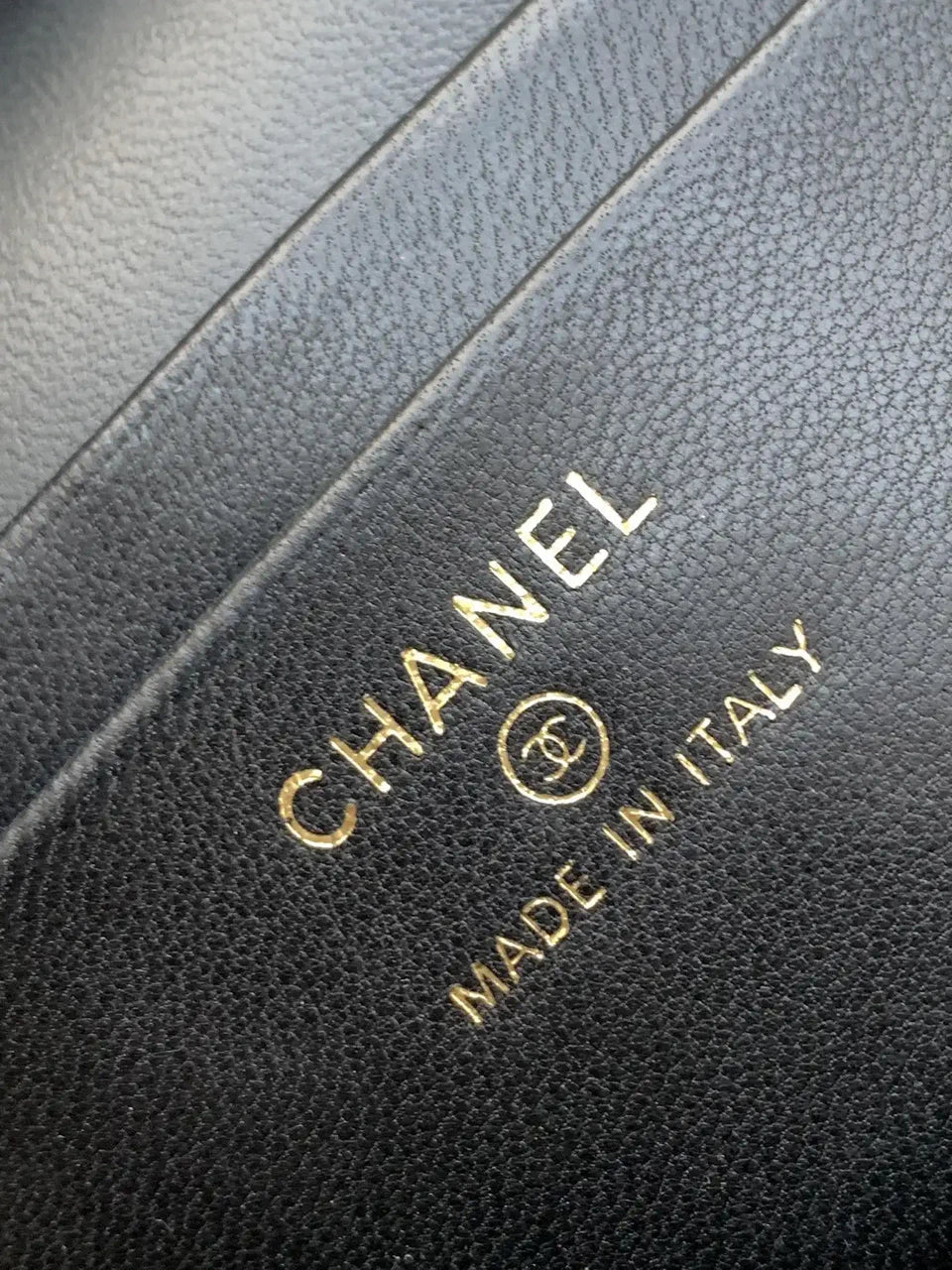 Chanel AP4407 Vanity with Chain Lambskin Black
