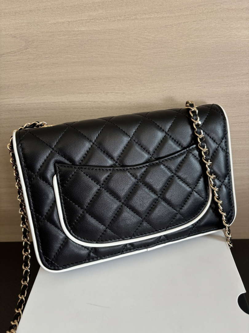 Chanel  AP4511  Spring-Summer 2025 Pre-collection Wallet On Chain Black & White