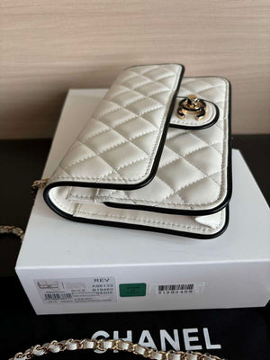 Chanel  AP4511  Spring-Summer 2025 Pre-collection Wallet On Chain White &  Black - Default Title - View 4