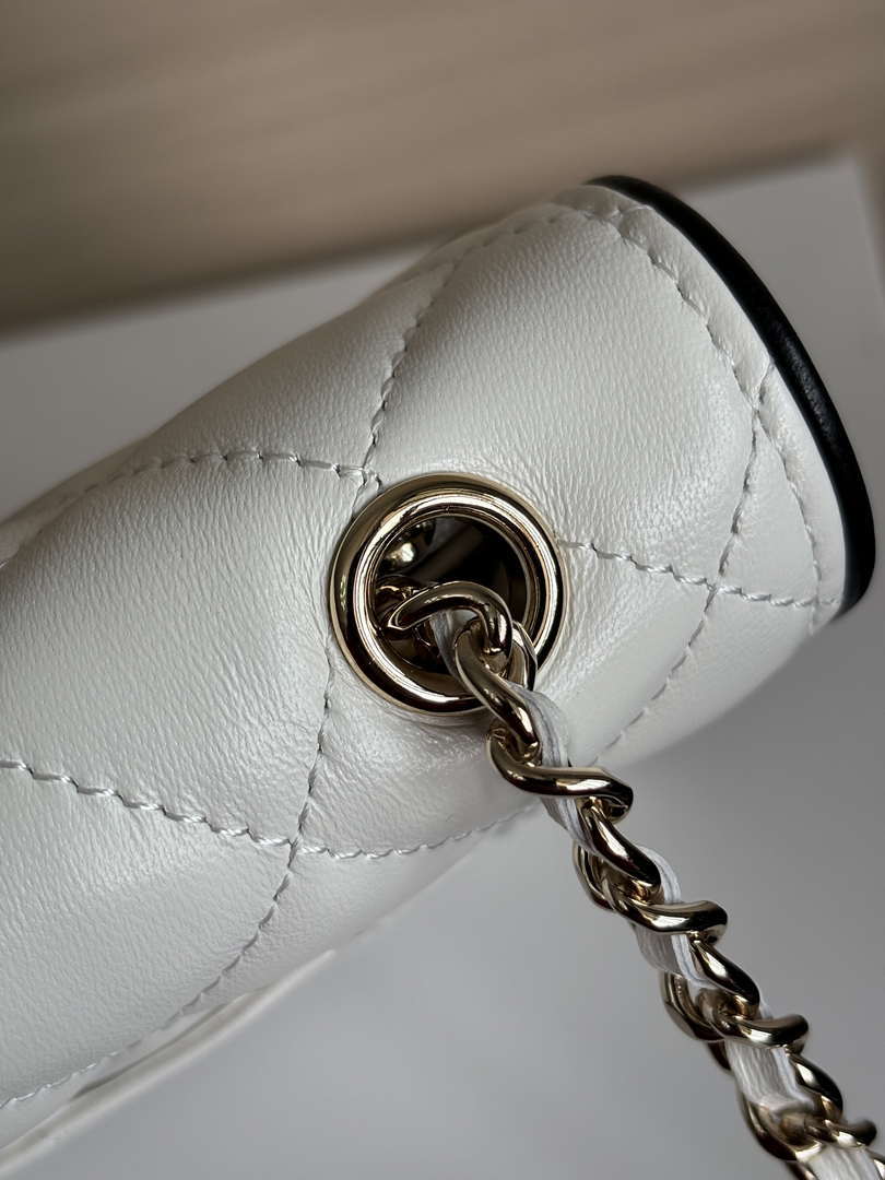 Chanel  AP4511  Spring-Summer 2025 Pre-collection Wallet On Chain White &  Black