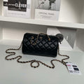 Chanel Ap4515 Clutch With Chain in Lambskin gold Black - Default Title - View 1