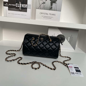 Chanel Ap4515 Clutch With Chain in Lambskin gold Black - Default Title - View 1