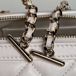 Chanel Ap4515 Clutch With Chain in Lambskin gold White - Default Title - View 9