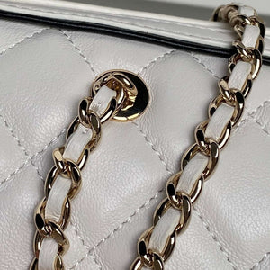 Chanel Ap4515 Clutch With Chain in Lambskin gold White & Black - Default Title - View 6