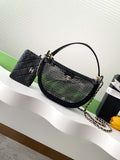 Chanel AP4573 25S Clutch With Chain Mesh Shiny Lambskin & Gold-Tone Metal Black