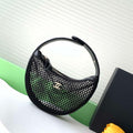 Chanel AP4575 25S Pouch Mesh Shiny Lambskin & Gold-Tone Metal Black - Default Title - View 1