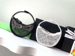 Chanel AP4575 25S Pouch Mesh Shiny Lambskin & Gold-Tone Metal Black - Default Title - View 10