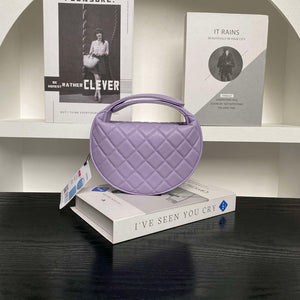 Chanel AP4584 25S  Pouch Grained Purple Calfskin Imitation Pearl Gold - Default Title - View 2