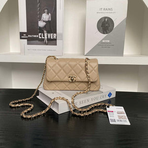 Chanel AP4592 25S Mini Flap Lambskin Apricot gold - Default Title - View 1