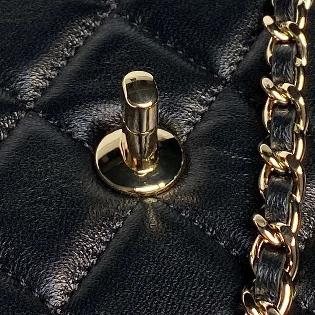 Chanel AP4592 25S Mini Flap Black Lambskin gold - Default Title - View 6