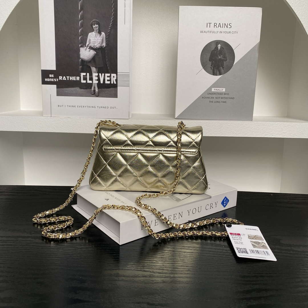 Chanel AP4592 25S Mini Flap Lambskin Gold