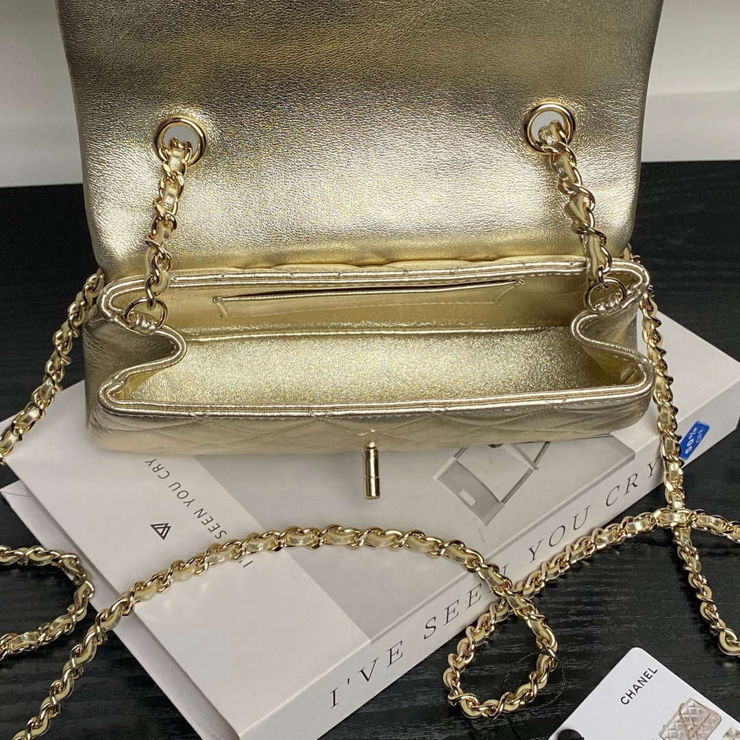 Chanel AP4592 25S Mini Flap Lambskin Gold - Default Title - View 8