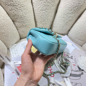 Chanel AP4592 25S Mini Flap Lake blue Lambskin gold - Default Title - View 3