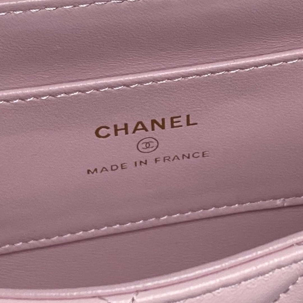 Chanel AP4592 25S Mini Flap Lambskin Pink gold